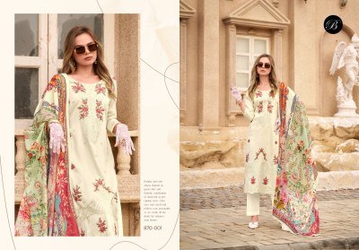 BelliZa Designer Studio Zarqash Vol 7 Unstitched Heavy Jam Top with Designer Embroidery And Daman Boring Work  Viscose Rayon Bottom And Scalloped Pure kurtis catalogs