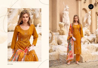 BelliZa Designer Studio Zarqash Vol 7 Unstitched Heavy Jam Top with Designer Embroidery And Daman Boring Work  Viscose Rayon Bottom And Scalloped Pure kurtis catalogs