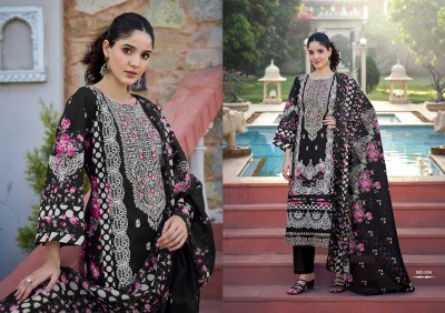 Belliza Designer Studio Almarina Vol 4 Pure Cotton Suit Set with Heavy Embroidery  Mal Mal Dupatta Unstitched Wholesale dress material catalogs