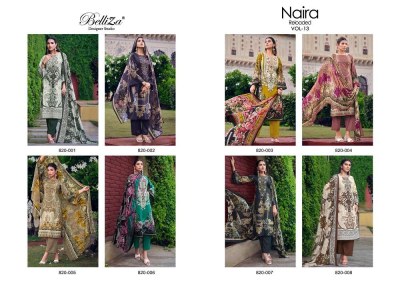 Belliza Designer Studio Naira Vol 13 Pure Cotton Digital Printed Salwar Kameez catalogue wholesaler  pakistani suit catalogs