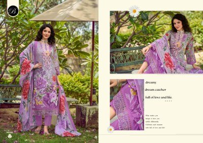 Belliza Designer Studio Yasmin Vol 3 Pure Cotton Dress Material with Heavy Embroidery And Mal Mal Dupatta dress material catalogs