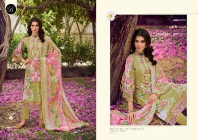 Belliza Designer Studio Yasmin Vol 3 Pure Cotton Dress Material with Heavy Embroidery And Mal Mal Dupatta dress material catalogs