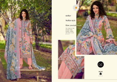 Belliza Designer Studio Yasmin Vol 3 Pure Cotton Dress Material with Heavy Embroidery And Mal Mal Dupatta dress material catalogs