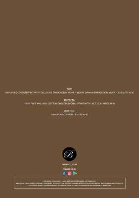 Belliza Designer Studio Zareen  Heavy Embroidered Pure Cotton Unstitched Suit with Lace Work Dupatta Wholesale  dress material catalogs