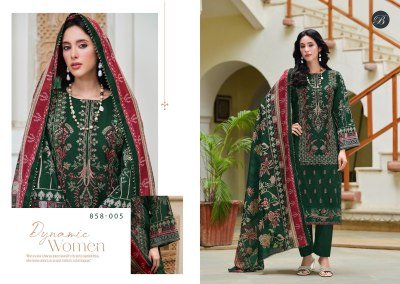 Belliza Designer Studio Zareen  Heavy Embroidered Pure Cotton Unstitched Suit with Lace Work Dupatta Wholesale  dress material catalogs