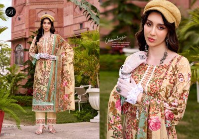 Belliza Gulistaan Pure Cotton Embroidered Dress Material dress material catalogs