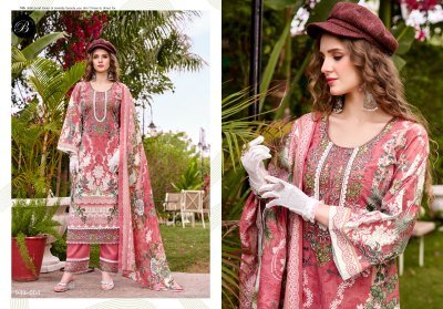 Belliza Gulistaan Pure Cotton Embroidered Dress Material dress material catalogs
