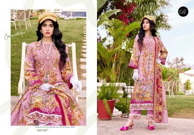 Belliza Gulistaan Pure Cotton Embroidered Dress Material dress material catalogs
