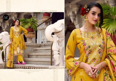 Belliza Naira Vol 118 Pure Cotton Dress Material with Mal Mal Dupatta And Heavy Embroidery Wholesale dress material catalogs