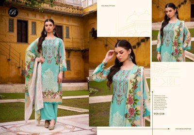 Belliza Naira Vol 119 Pure Cotton Suit Set  And Heavy Embroidery Wholesale Collection dress material catalogs