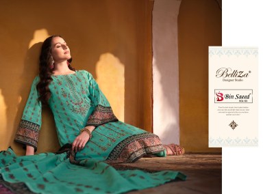 Belliza by Bin saeed vol 3 pure cotton digital print with embroidered salwar kameez catalogue salwar kameez catalogs