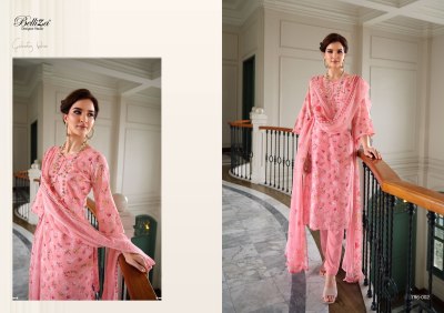 Belliza by Florence new fancy embroidered cotton printed unstitched salwar kameez catalogue at low rate salwar kameez catalogs
