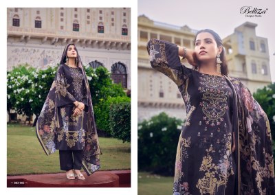 Belliza by Naira vol 37 pure cotton digital printed exclusive embroidered unstitched dress material catalogue at low rate salwar kameez catalogs