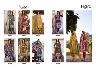 Belliza by Naira vol 44 pure cotton digital printed unstitched dress material catalogue salwar kameez catalogs