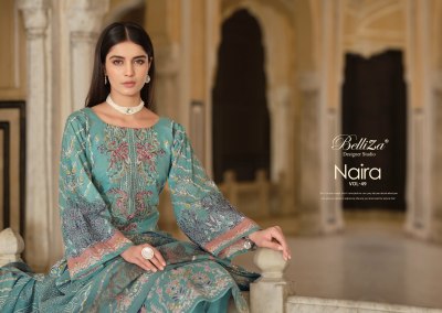 Belliza by Naira vol 49 pure cotton digital printed unstitched salwar suit catalogue at affordable rate salwar kameez catalogs