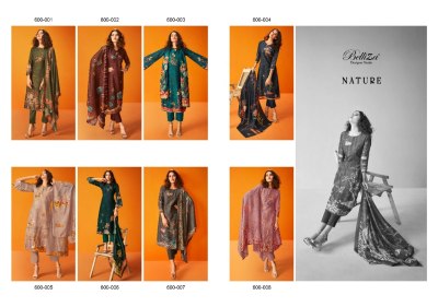 Belliza by Nature muslin digital printed handwork unstitched salwar kameez catalogue at wholesale price salwar kameez catalogs