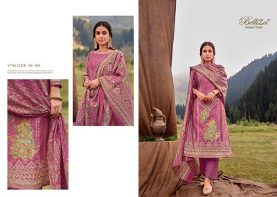 Belliza present Khwaab pure modal viscose unstitched dress material catalogue at affordable rate salwar kameez catalogs