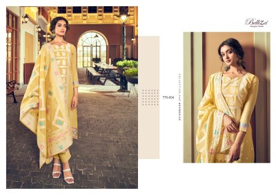 Belliza present Odhani pure cotton exclusive jacquard with pearl lace unstitched salwar kameez catalogue at wholesale price salwar kameez catalogs