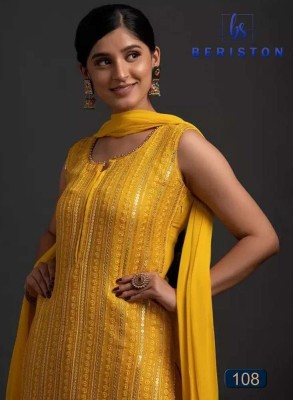 Beriston new launch Bs vol 1 Georgette Embroidery and Sequence Work Kurti sharara and dupatta set catalogue  kurtis catalogs