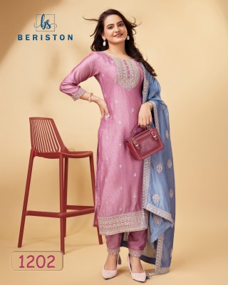 Beriston vol 12 exclusive designer semi stitched kurti pant and dupatta catalogue kurti pant with dupatta Catalogs
