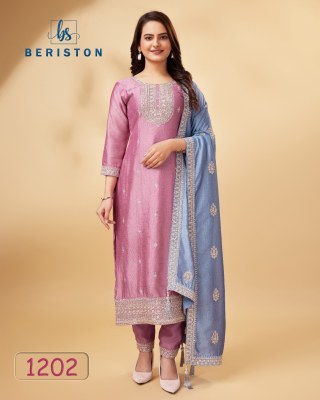 Beriston vol 12 exclusive designer semi stitched kurti pant and dupatta catalogue kurti pant with dupatta Catalogs