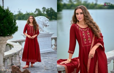 Bibbojaan Vol 2 by Lily and lali anarkali style designer top bottom and dupatta collection readymade suit catalogs
