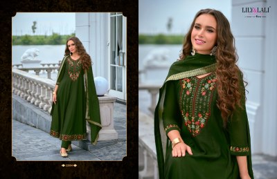 Bibbojaan Vol 2 by Lily and lali anarkali style designer top bottom and dupatta collection readymade suit catalogs
