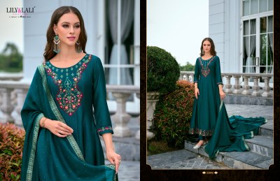 Bibbojaan Vol 2 by Lily and lali anarkali style designer top bottom and dupatta collection readymade suit catalogs