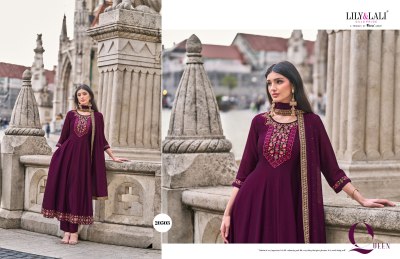 Bibojaan by Lily and Lali Anarkali hand work fancy Anarkali suit catalogue at affordable rate readymade suit catalogs