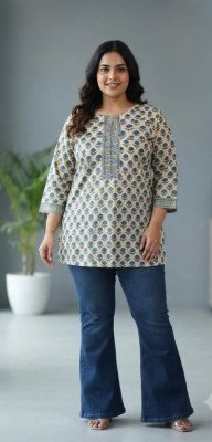 Big Size Cotton Tunic Collection Comfortable Women's Plus Size Tunic 