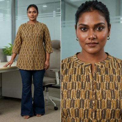 Big Size Rayon Printed Tunic Collection Size wise Combo Set