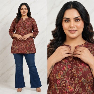 Big Size Rayon Printed Tunic Collection Size wise Combo Set