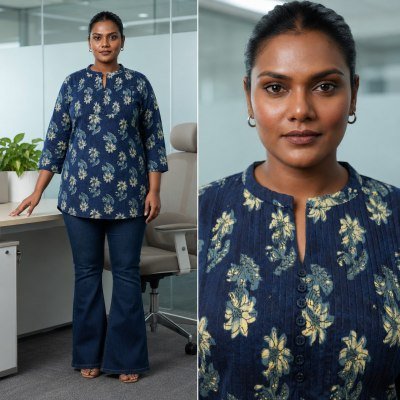 Big Size Rayon Printed Tunic Collection Size wise Combo Set