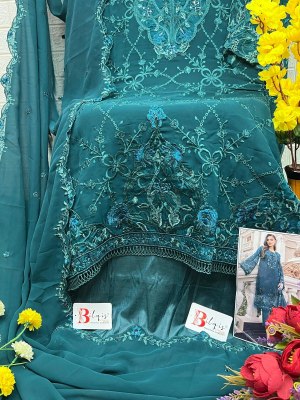 Bilqis by D No B 49 A to D embroidered designer Pakistani suit catalogue pakistani suit catalogs