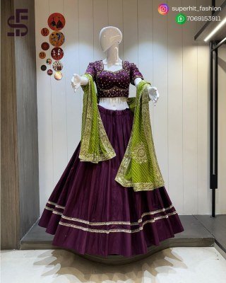 Bipasha 8 Meter Flare Chaniya Choli Set Pure Jaam Cotton Fabric with Heavy Vintage Work Dupatta  Handworked Choli with Heavy Blouse  Backside Hooks Wh Amavi