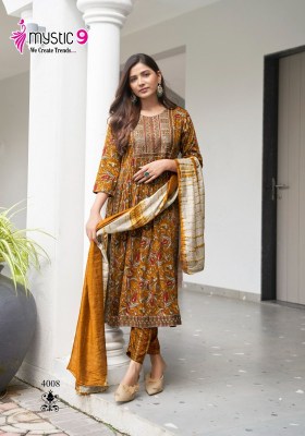 Black Beauty vol 4 by Mystic 9 Premium Quality reyon foil printed nyra cut readymade suit collection readymade suit catalogs