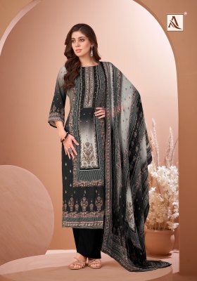 Black Mirror by Alok Suit Viscose Maslin digital printed dress material catalogue at affordable rate dress material catalogs