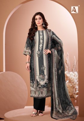 Black Mirror by Alok Suit Viscose Maslin digital printed dress material catalogue at affordable rate dress material catalogs