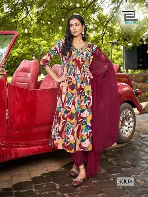 Blue Hills Dolphin  vol 3 Alia Cut Embroidery Work Readymade wholesale Kurti catalogue   kurtis catalogs