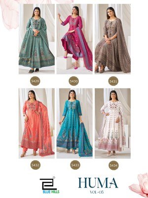 Blue Hills Huma 5 Kurti Pant with Dupatta kurti pant with dupatta Catalogs