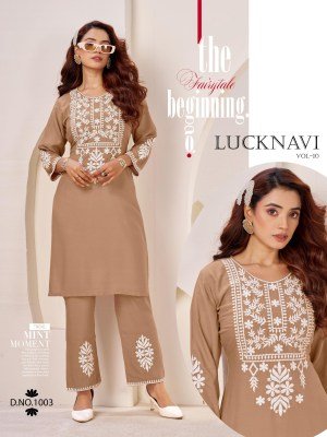 Blue Hills Lucknavi Vol 10 Kurti With Pant Set Wholesale Rate  kurtis catalogs