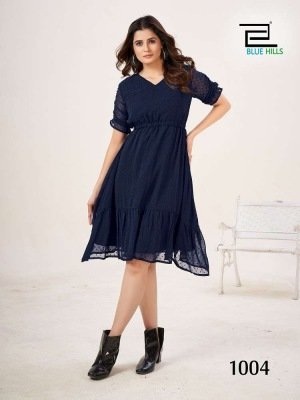 Blue Hills Presents Belle Georgette Tunic Style Short Top Collection  western wear catalogs