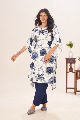 Blue Hills Stare Vol 18 Luxe Rayon Kaftan  Mil Print with Elegant Lace And Adjustable Dori Wholesale kurtis catalogs