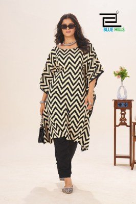 Blue Hills Stare Vol 18 Luxe Rayon Kaftan  Mil Print with Elegant Lace And Adjustable Dori Wholesale kurtis catalogs