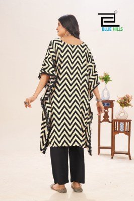 Blue Hills Stare Vol 18 Luxe Rayon Kaftan  Mil Print with Elegant Lace And Adjustable Dori Wholesale kurtis catalogs