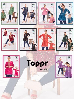 Blue Hills Toppr Vol 1 short kurtis Cataloge wholesale  kurtis catalogs