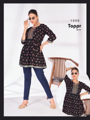 Blue Hills Toppr Vol 1 short kurtis Cataloge wholesale  kurtis catalogs