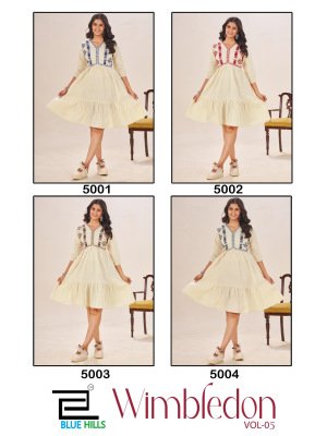 Blue Hills Wimbledon 5 Cotton Flex Embroidered Kurti with Pocket Bulk Ethnic Wholesale kurtis catalogs