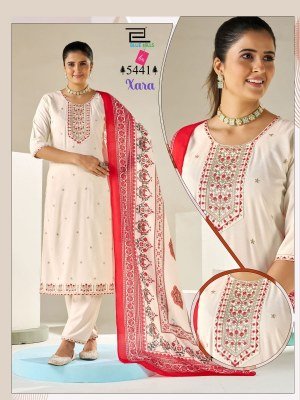 Blue Hills Xara 3-Piece Rayon Kurti Set with Maslin Digital Print Dupatta kurti pant with dupatta Catalogs