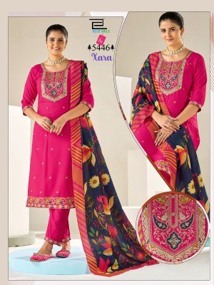 Blue Hills Xara 3-Piece Rayon Kurti Set with Maslin Digital Print Dupatta kurti pant with dupatta Catalogs